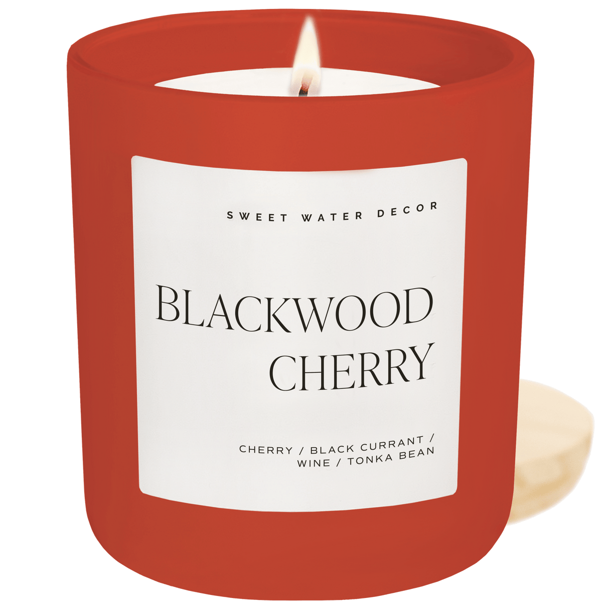 Blackwood Cherry Soy Candle - Red Matte Jar - 15 oz