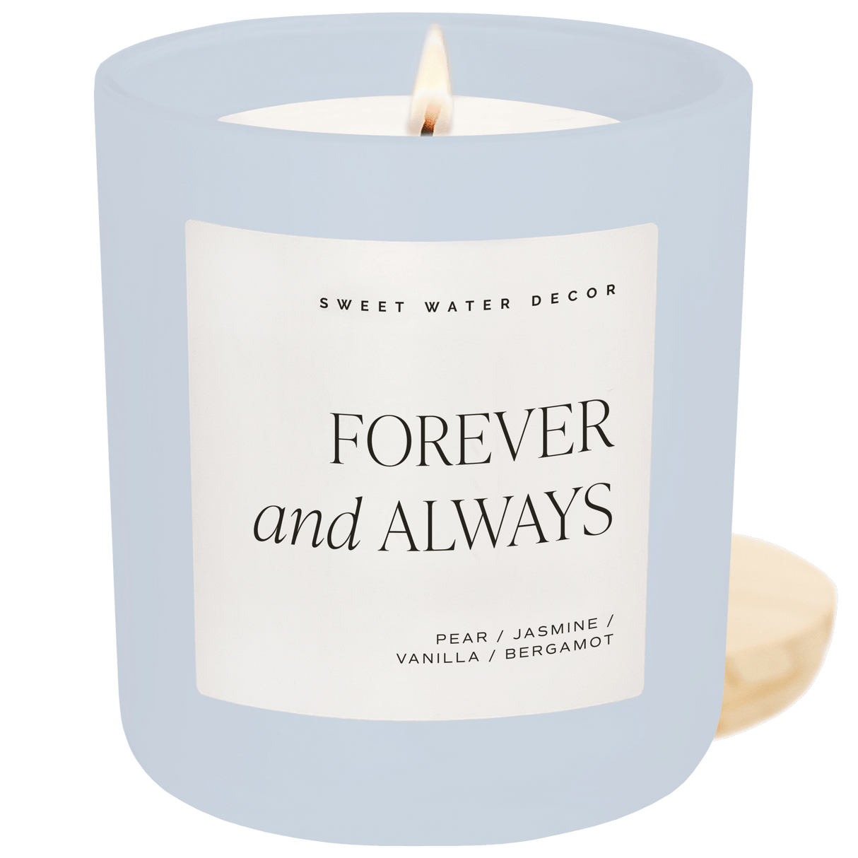 Forever and Always Soy Candle - Blue Matte Jar - 15 oz