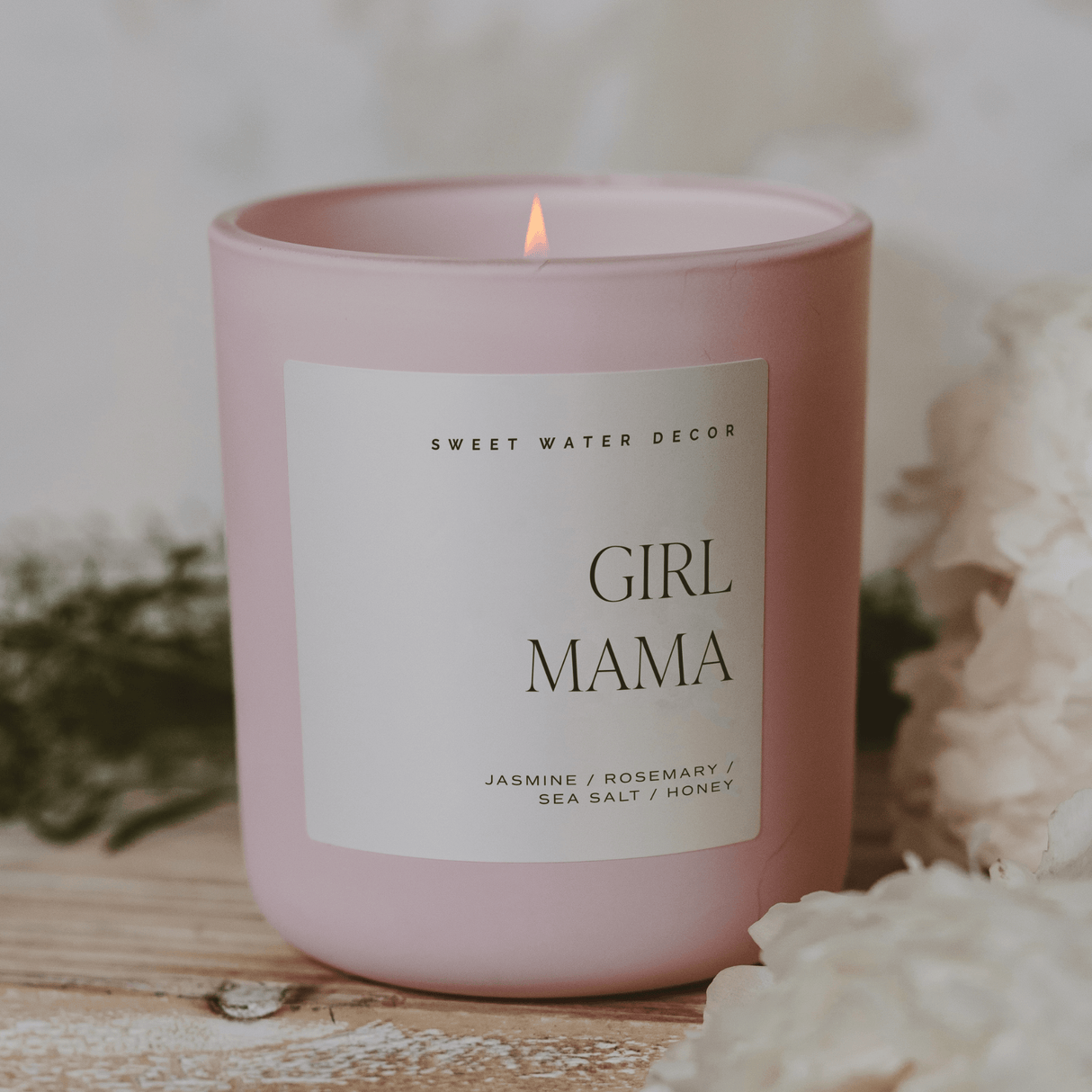 Girl Mama Soy Candle - Pink Matte Jar - 15 oz