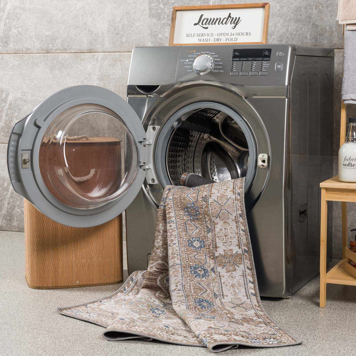 Baltinglass Flat Pile Washable Rug