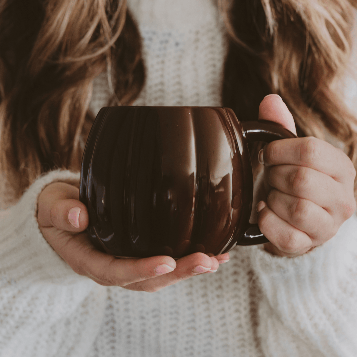 Brown Pumpkin 19 oz Figural Coffee Mug
