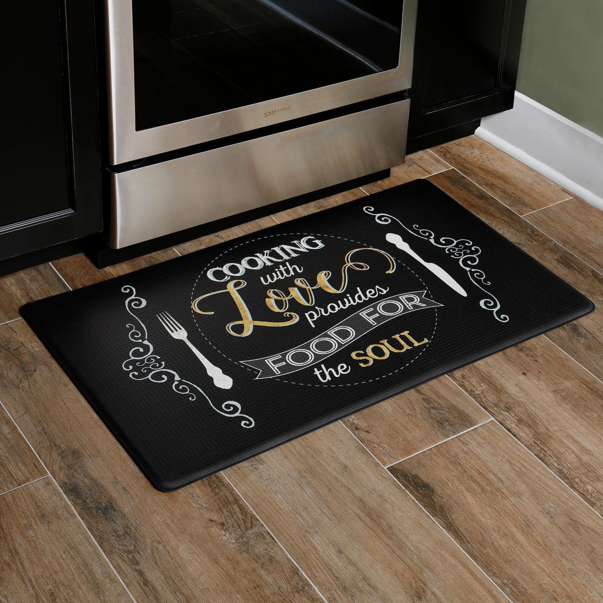 Oversized 20"x36" Feel at Ease Anti-Fatigue Kitchen Mat