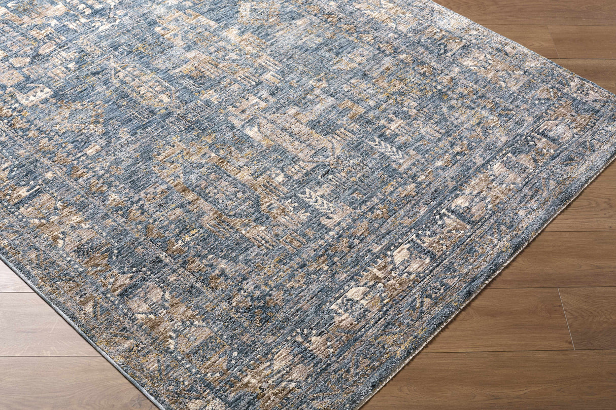 Mirabel Denim Blue Traditional Rug