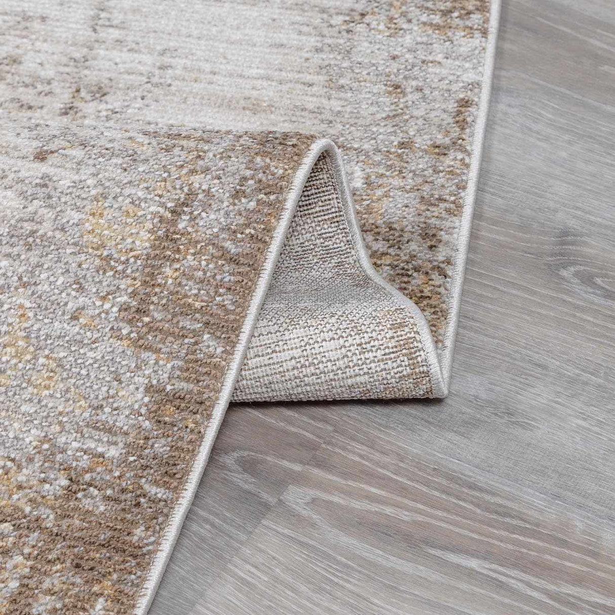 Galey Alix x Livabliss Abstract Modern Marble Cream/Dark Brown Myrtle Avenue IV Area Rug