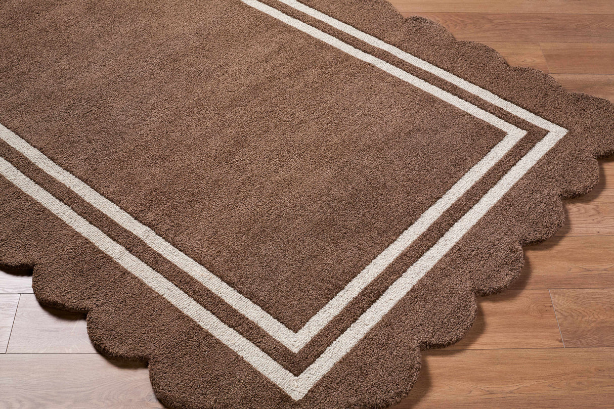 Chogan Chocolate Brown Area Rug