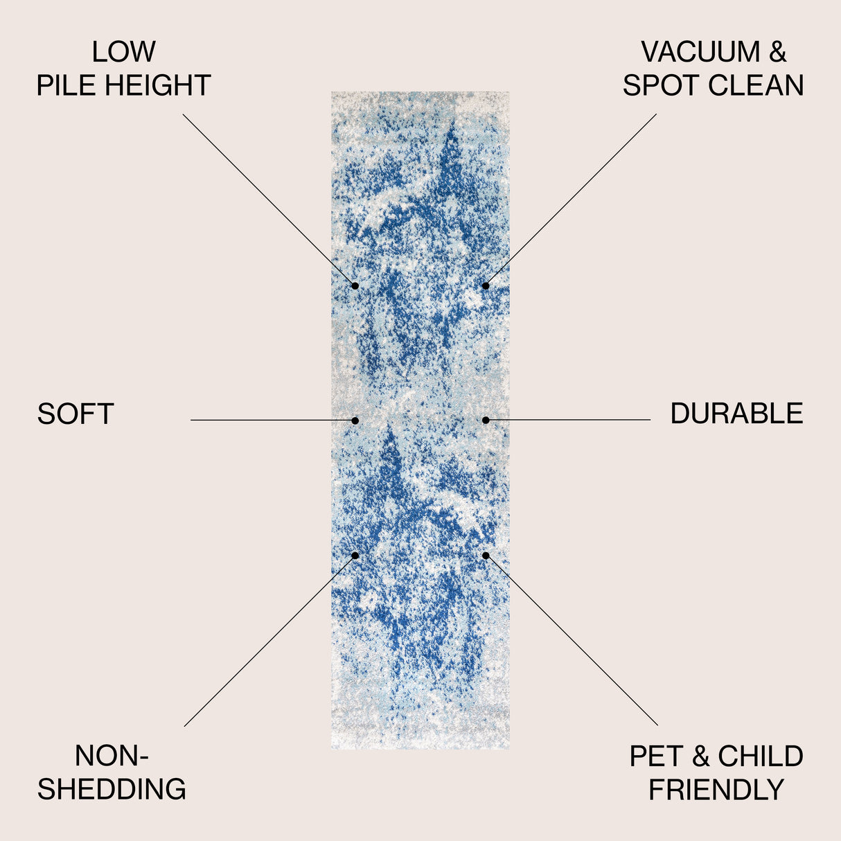Dune Modern Abstract Runner Rug