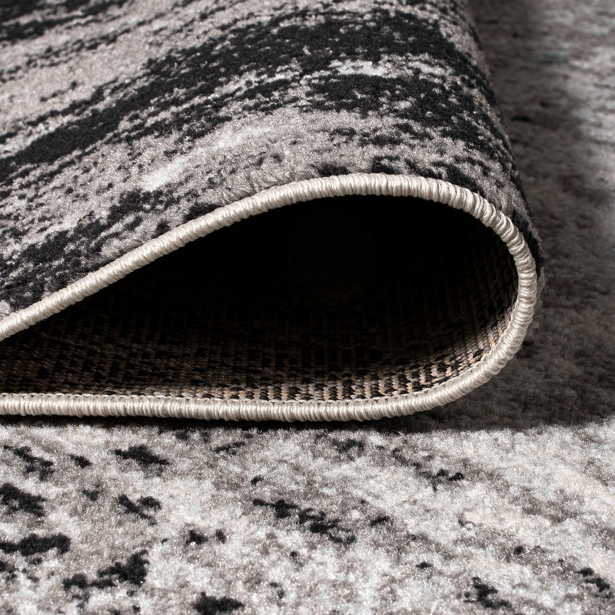 Storm Modern Abstract Runner Rug