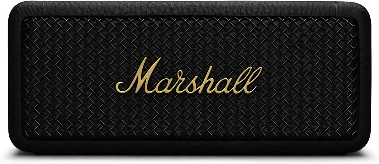 Certified Refurbished - Marshall Emberton II Portable Bluetooth Speaker, Black & Brass