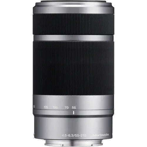 Certified Refurbished - Sony SEL55210 E 55-210mm F4.5-6.3 OSS E-mount Wide Zoom Lens - Silver