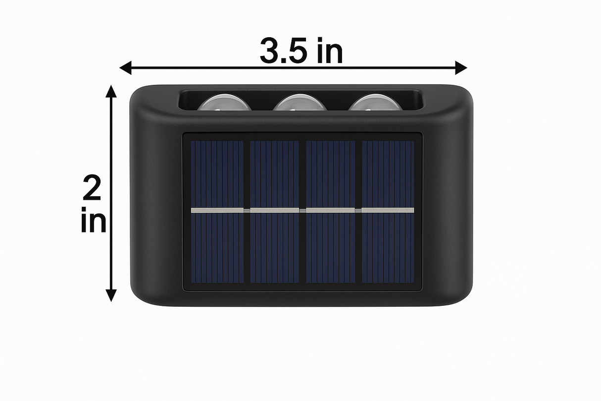 4-Pack Solar Outdoor Wall LED Light