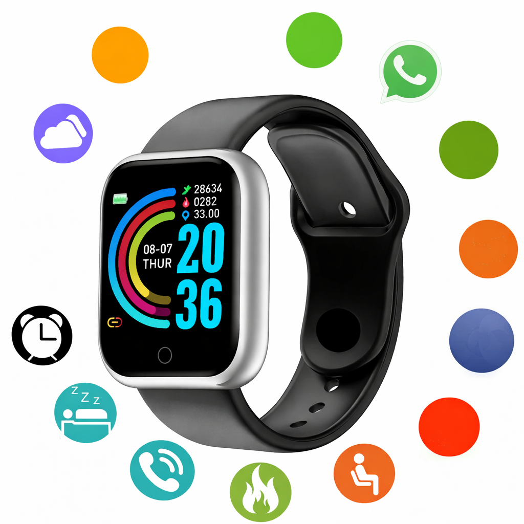 Smartwatch for Men & Women with Fitness Tracker, Messages & Heart Rate Monitor