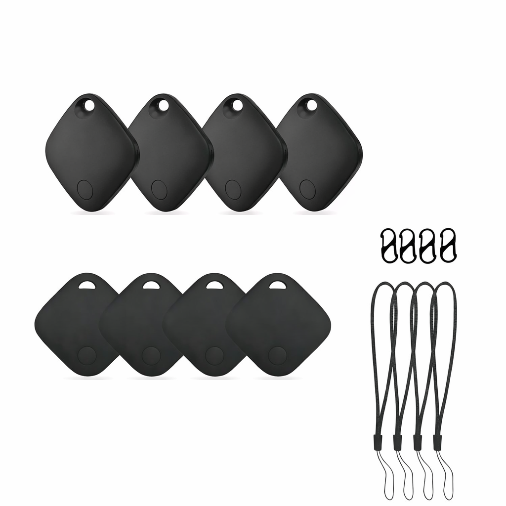 4 Pack Bluetooth GPS Tracker Smart Tag Locator for Keys Pets Cars Find My