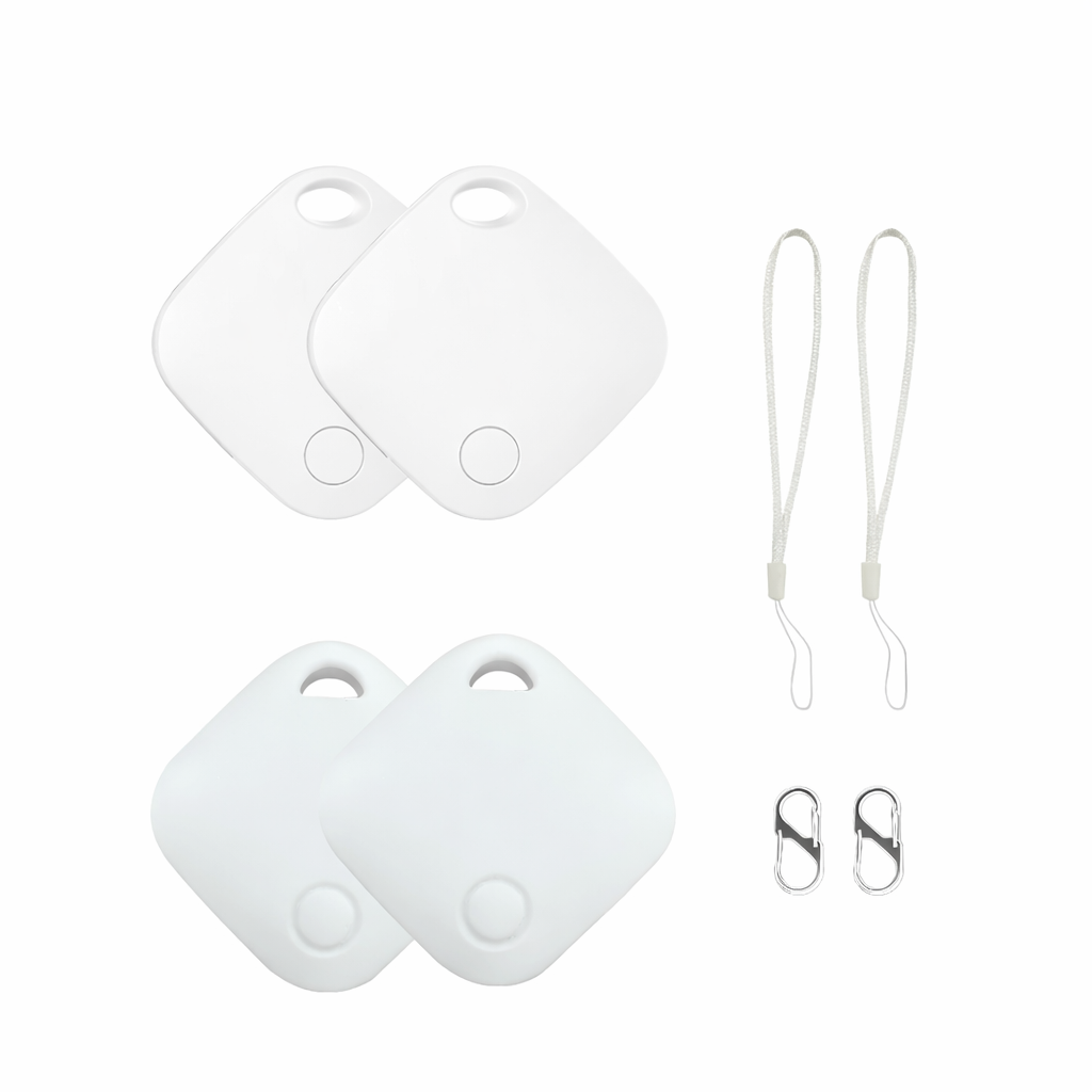 4 Pack Bluetooth GPS Tracker Smart Tag Locator for Keys Pets Cars Find My