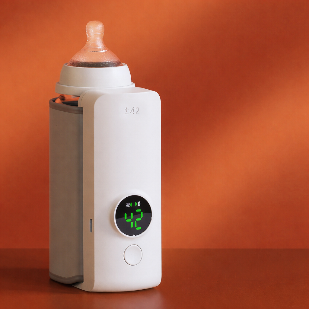 Portable Baby Bottle Warmer USB Travel Milk Warmer with LCD Temperature Control