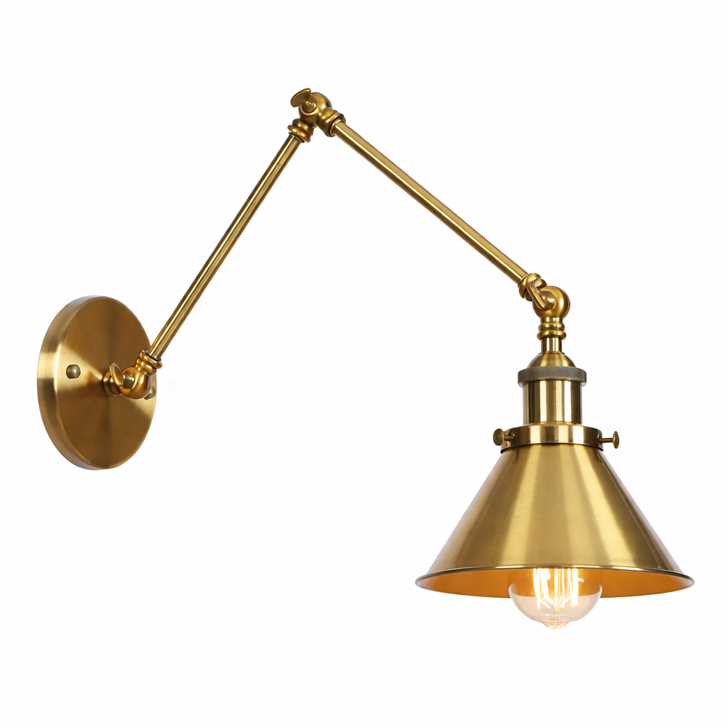 Modern Adjustable Wall Sconce Long Arm Reading Light Bedroom Living Room