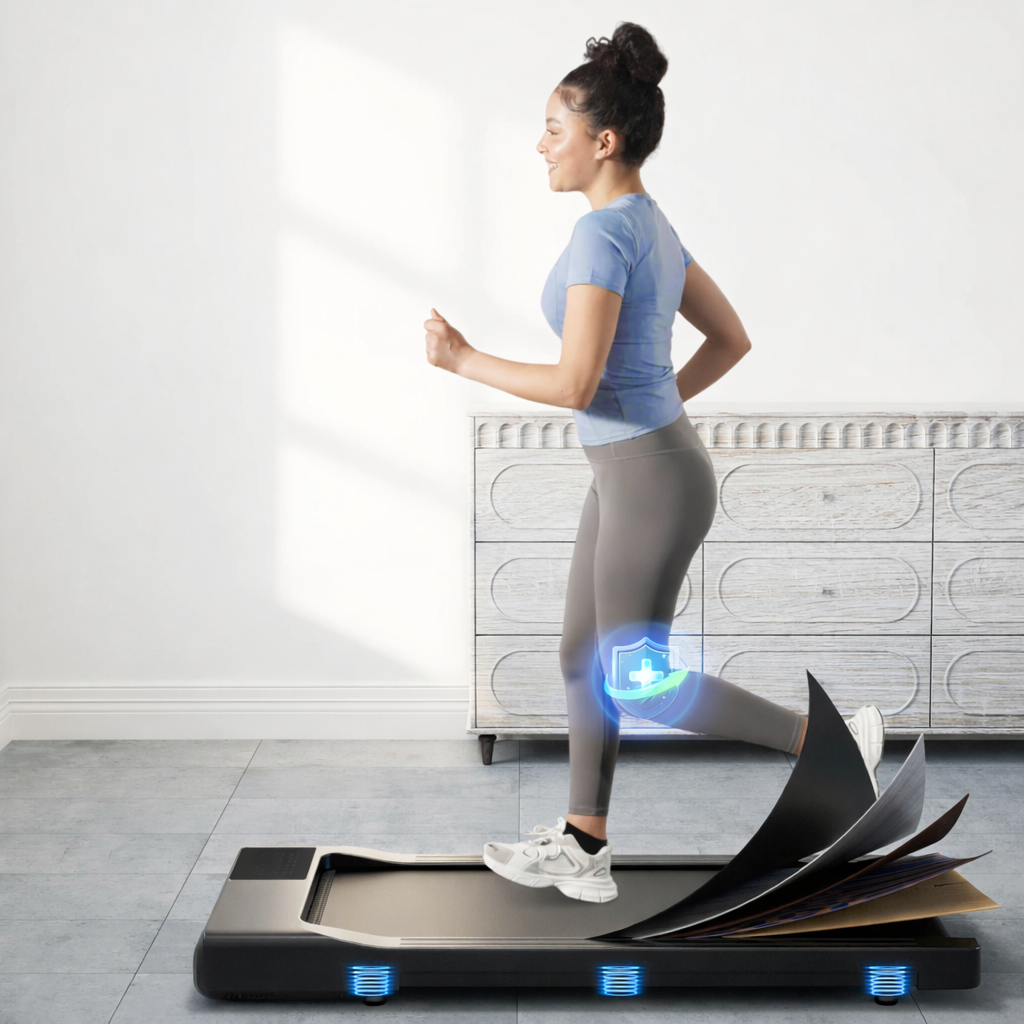 Portable Walking Treadmill 2.5HP Home Office Exercise Machine 1–6km/h