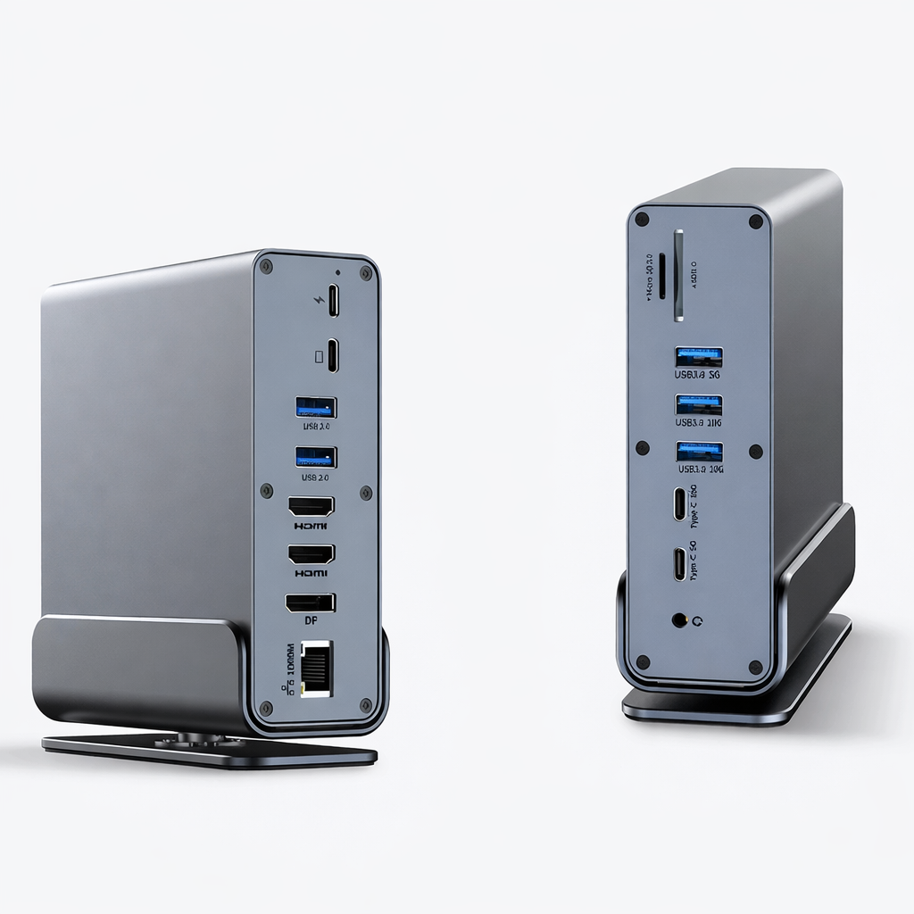 15 in 1 USB C Docking Station 4K 60Hz HDMI DP Ethernet Hub for Laptop