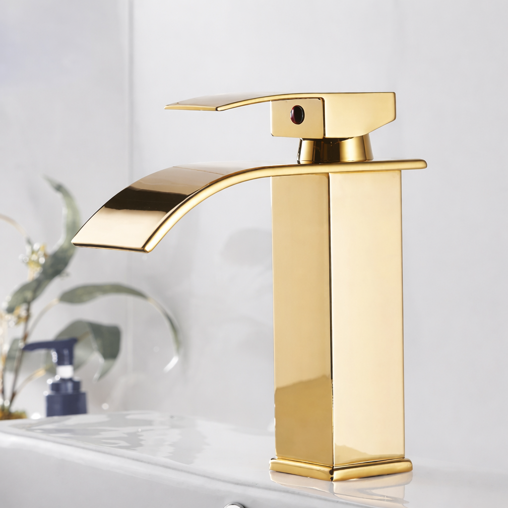 Dragon Head Waterfall Faucet Bathroom Kitchen Sink Hot Cold Single Handle Tap