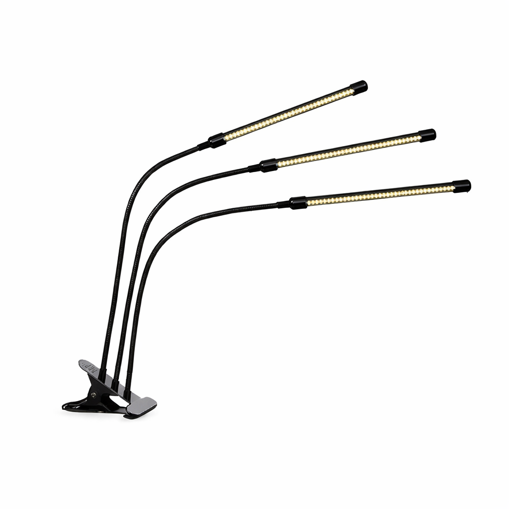 USB LED Grow Light Full Spectrum Clip Plant Lamp 3000K with Timer Control