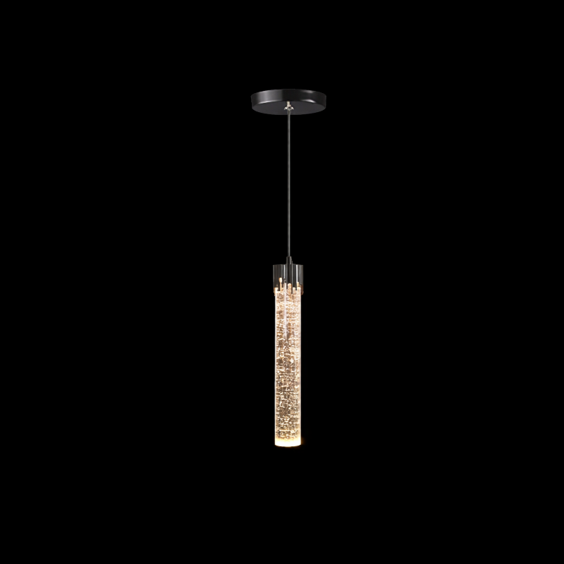 LED Water Drop Bubble Pendant Light Crystal Hanging Lamp Bedroom Dining Decor