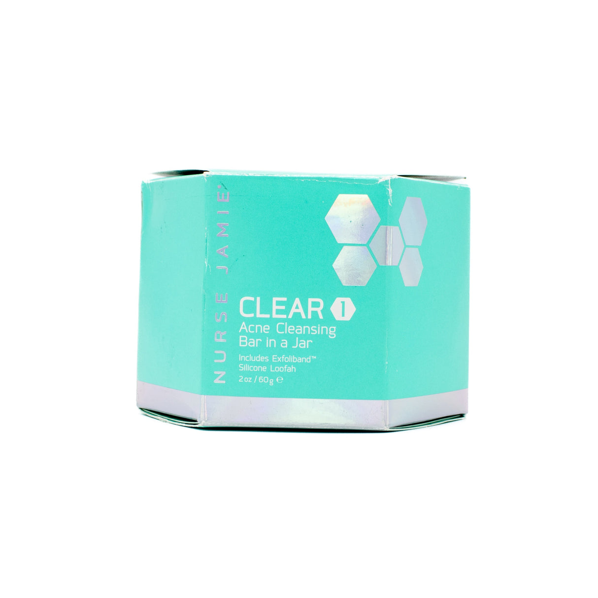 NURSE-JAMIE-Clear-1-Acne-Cleansing-Bar-In-Jar-2oz-Imperfect-Box-Facial-Cleansers