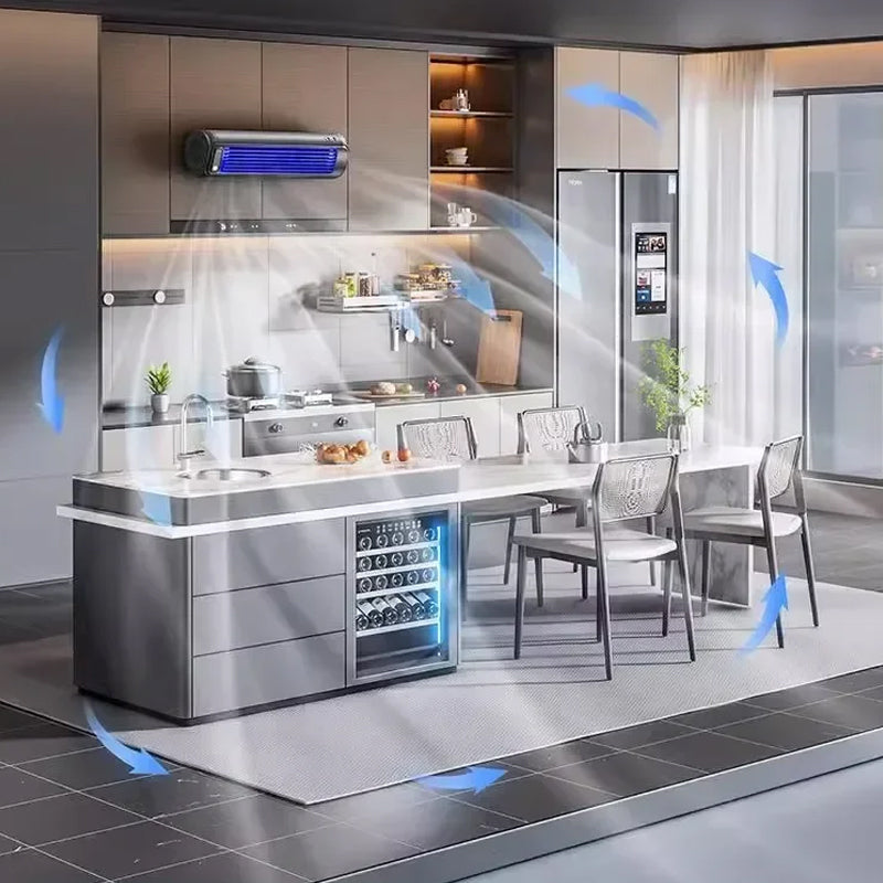 Portable Air Conditioner Fan Rechargeable Wall Mount Cooling Fan 2000mAh