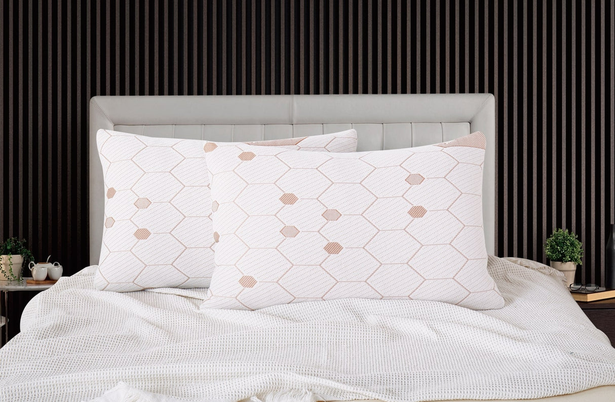 Copper Infused Memory Foam Pillow (Set of 2)