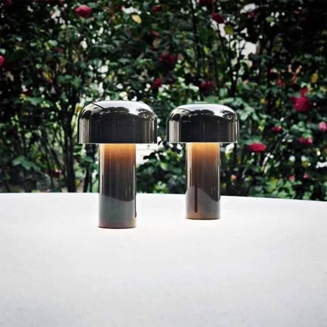Cordless LED Table Lamp with Touch Control – Portable Mushroom Design for Indoor and Outdoor Use