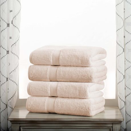 Egyptian-Cotton-Plush-Heavyweight-Bath-Towel-Set-of-4-Egyptian-Cotton-Bath-Towel