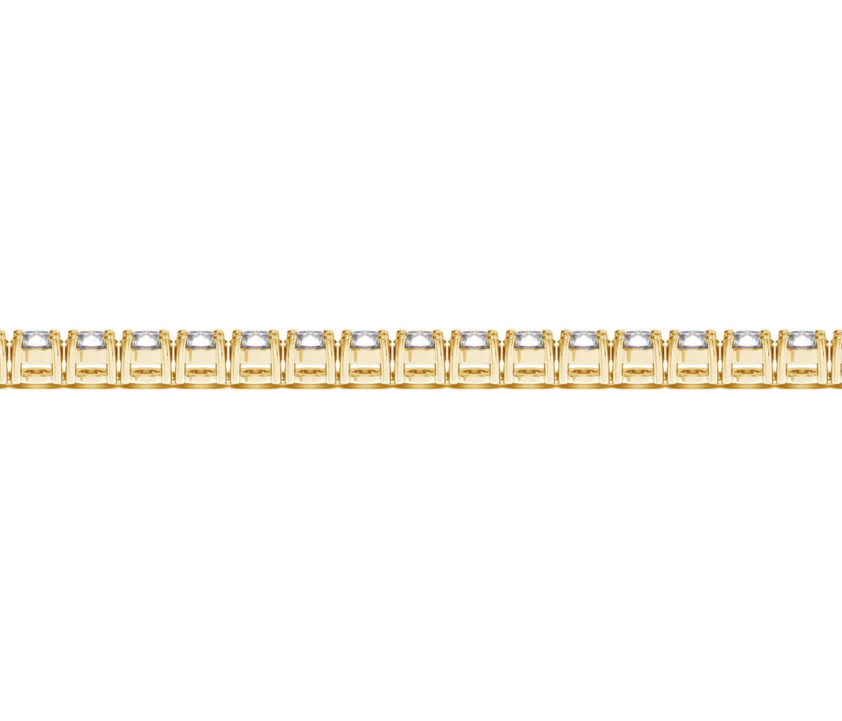 Lab Grown Round Diamond Tennis Bracelet in 14k Yellow Gold (10 cctw F/G VS2/SI1)