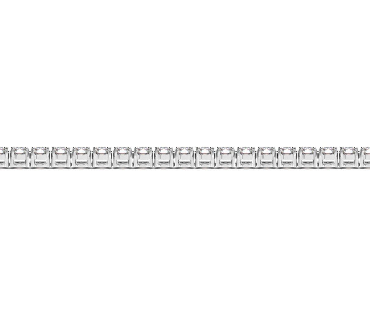 Lab Grown Round Diamond Tennis Bracelet in 14k White Gold (5 cctw F/G VS2/SI1)