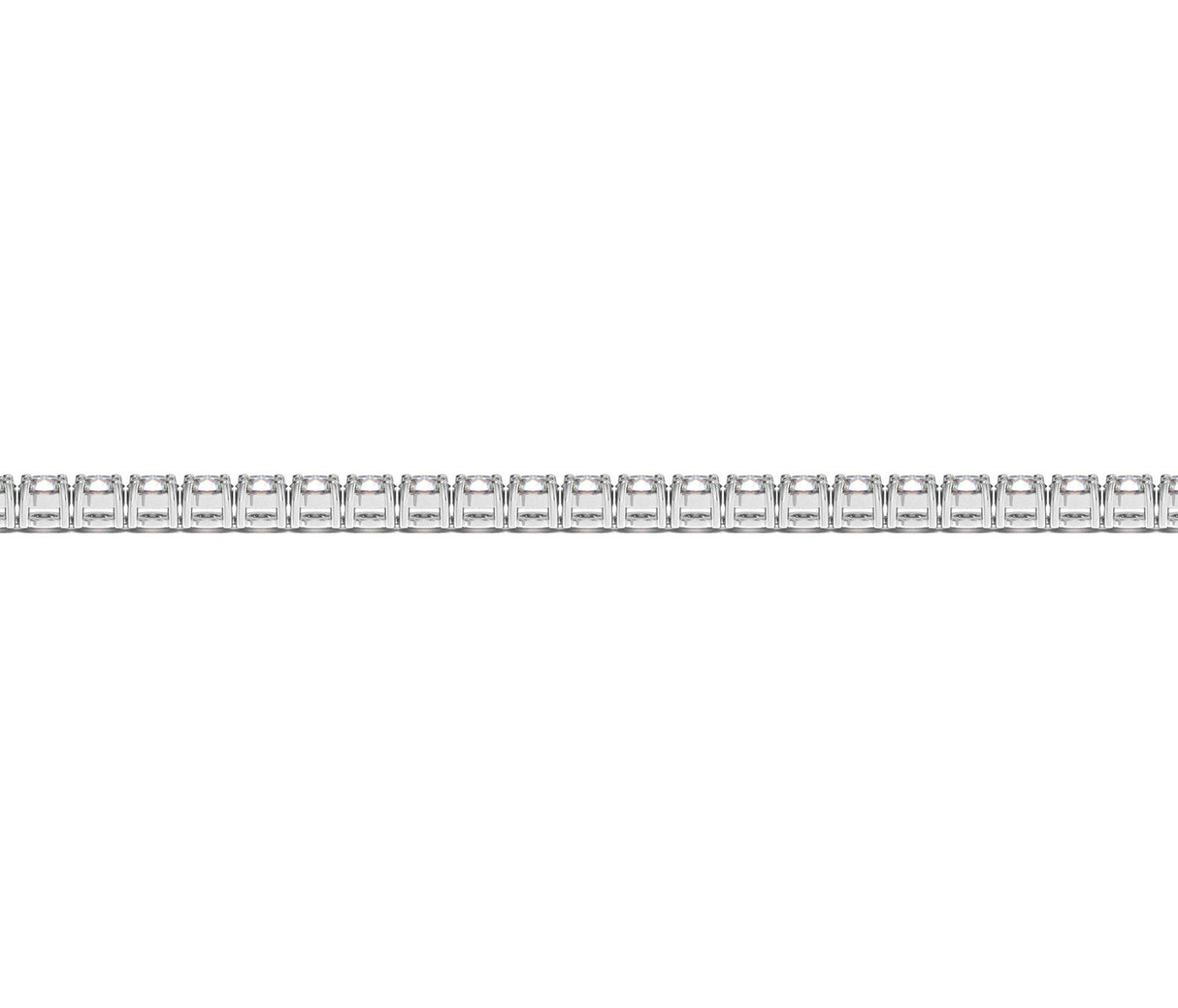 Lab Grown Round Diamond Tennis Bracelet in 14k White Gold (3 cctw F/G VS2/SI1)