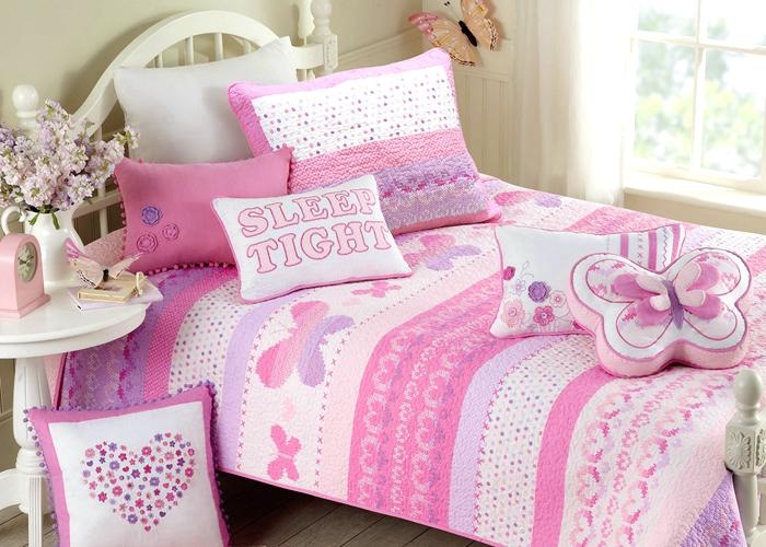 Butterfly Fairisle Pink Purple Striped Sweater Novelty Decor Throw Pillow