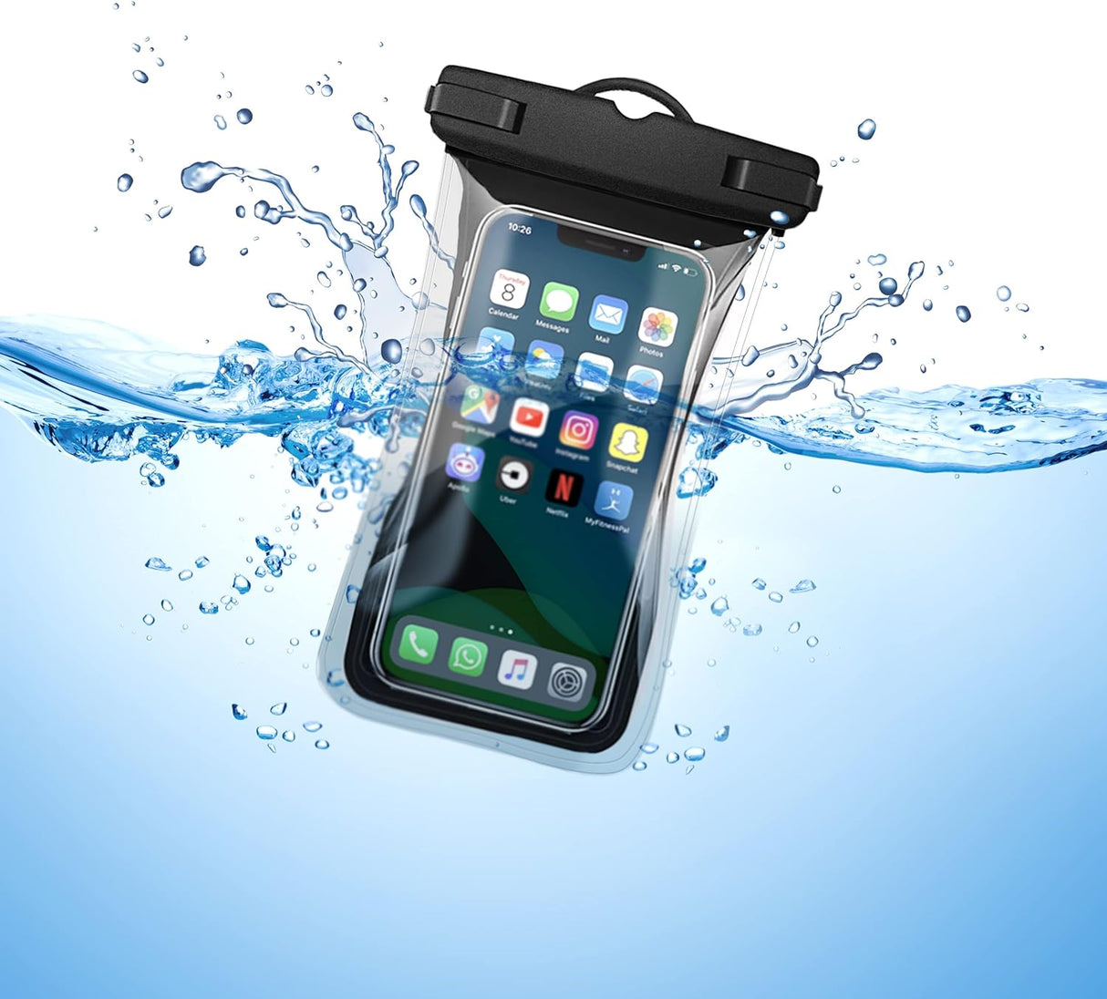 2-Pack Floatable Water Proof iPhone Phone Pouch (Patented Air Chamber) Floating Waterproof Dry Bag - Summer Accessories for Beach, Boating (fits iPhone 13, 14 Pro Max and Samsung s22, s23 Ultra)
