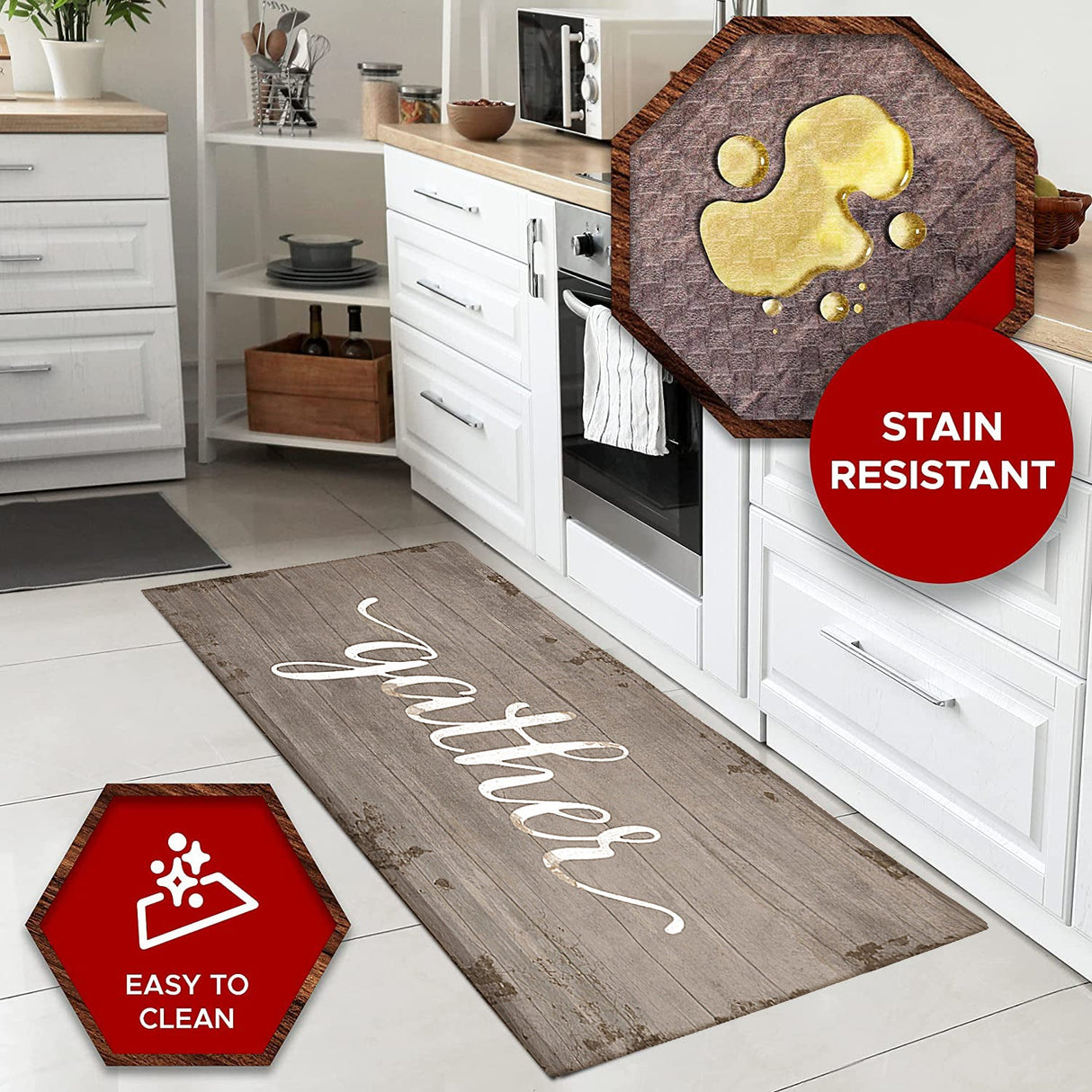 20"x55" Oversized Cushioned Anti-Fatigue Kitchen Runner Mat