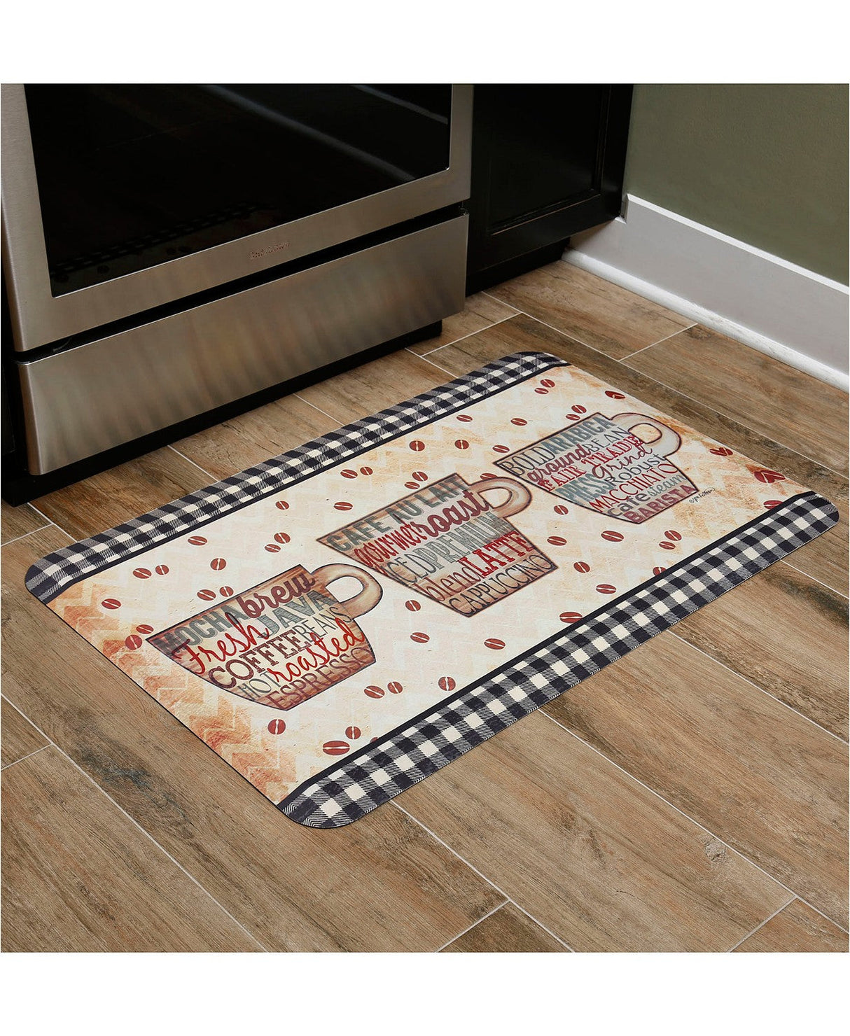 Coffee Words Antifatigue Kitchen Mats