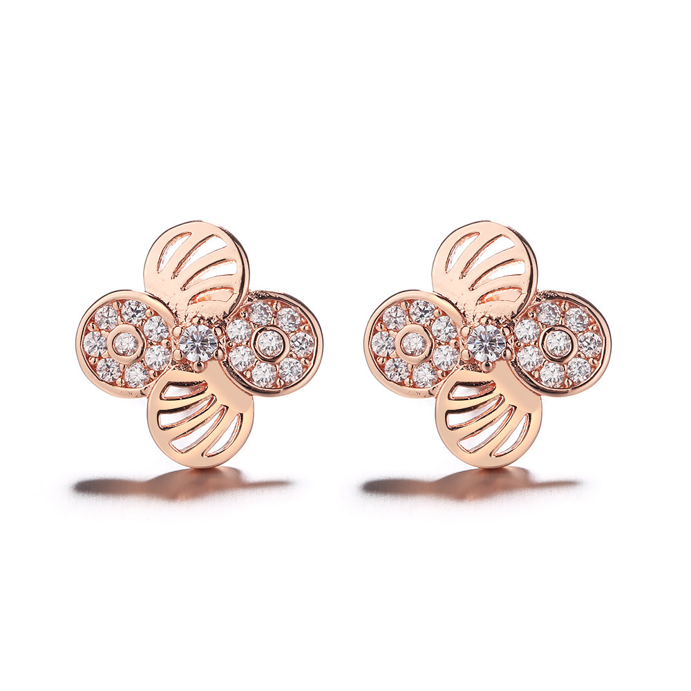 Sterling-Silver-Crystal-Flower-Stud-Earrings-in-18k-Rose-Gold-Earrings