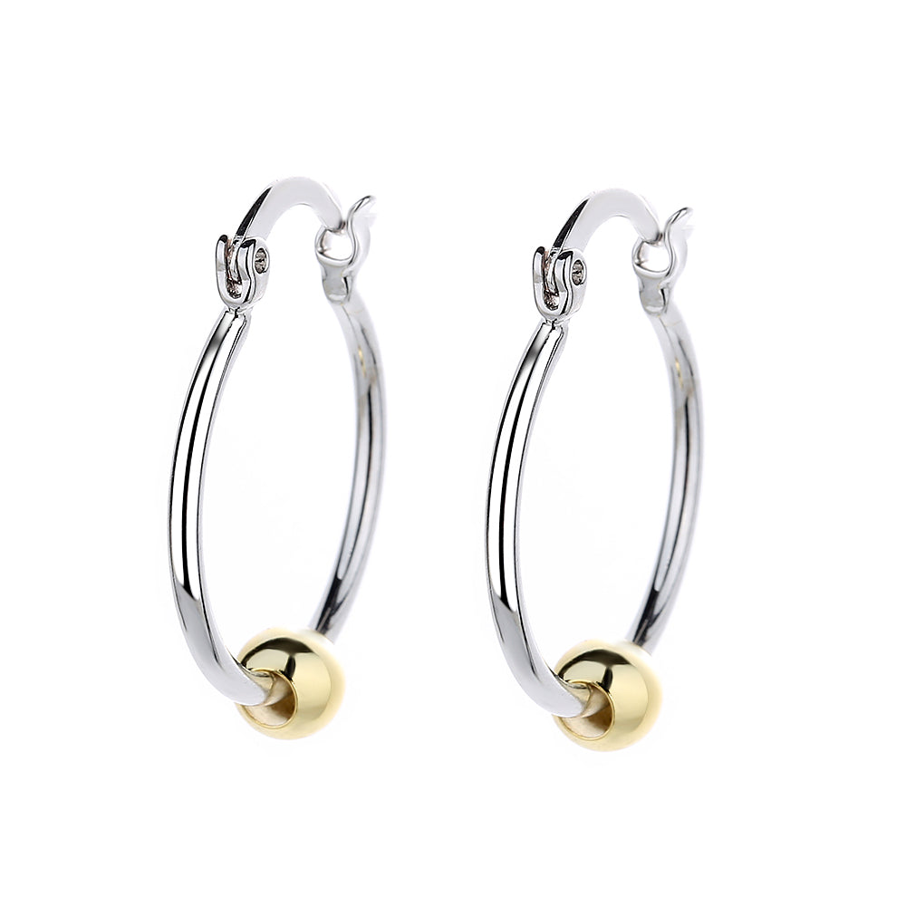Two-Tone-Gold-Bead-Hoop-Earrings-Earrings
