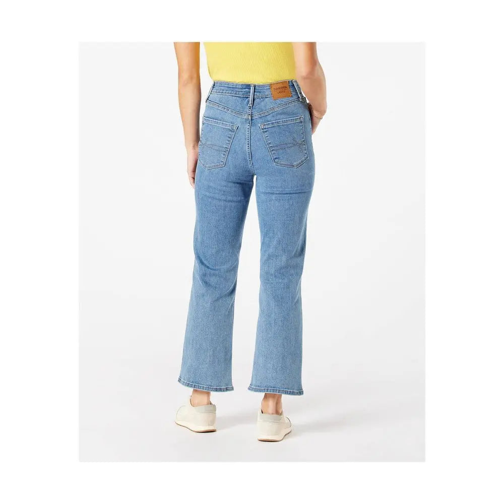 DENIZEN from Levi's Women's High Rise Flare Crop Jeans Heavyweight