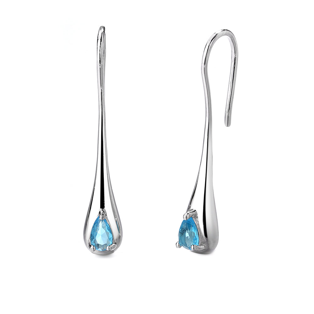 Sterling-Silver-Sapphire-Water-Drop-Earrings-Earrings