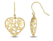 Sterling-Silver-and-18k-Gold-Floral-Heart-Earrings-Earrings