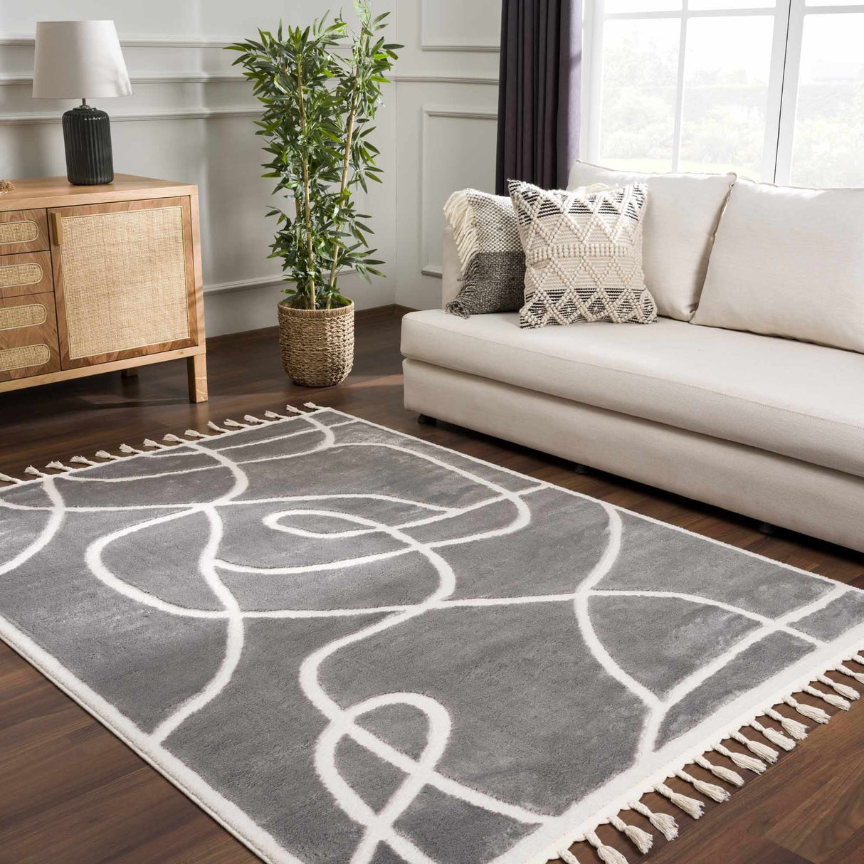 Azana Modern Gray Area Rug - Clearance