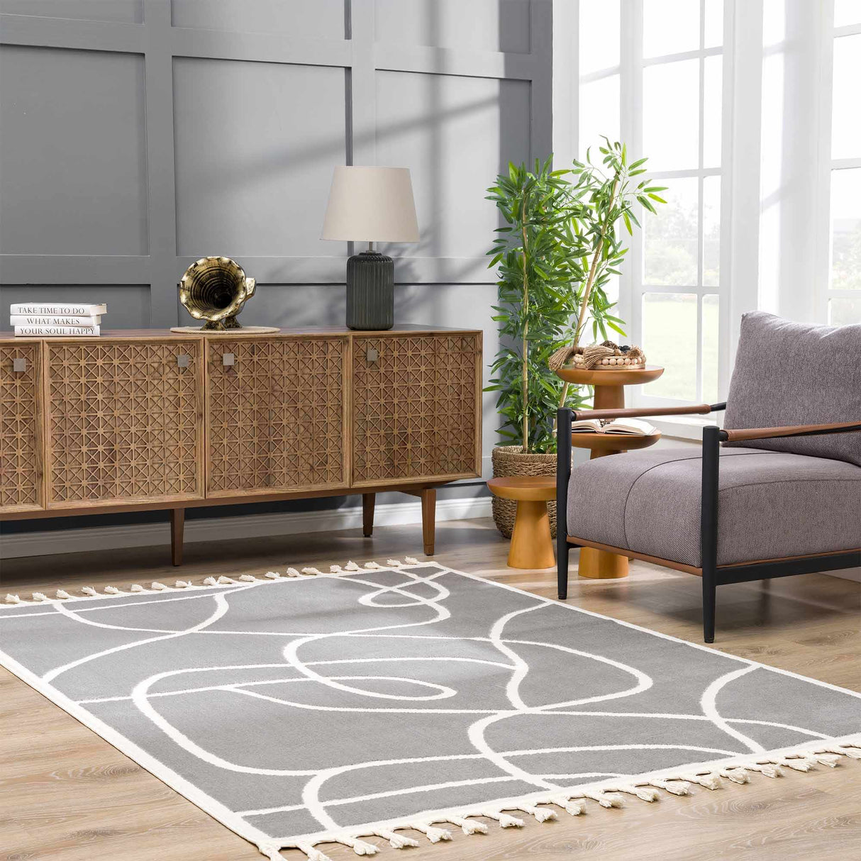 Azana Modern Gray Area Rug - Clearance