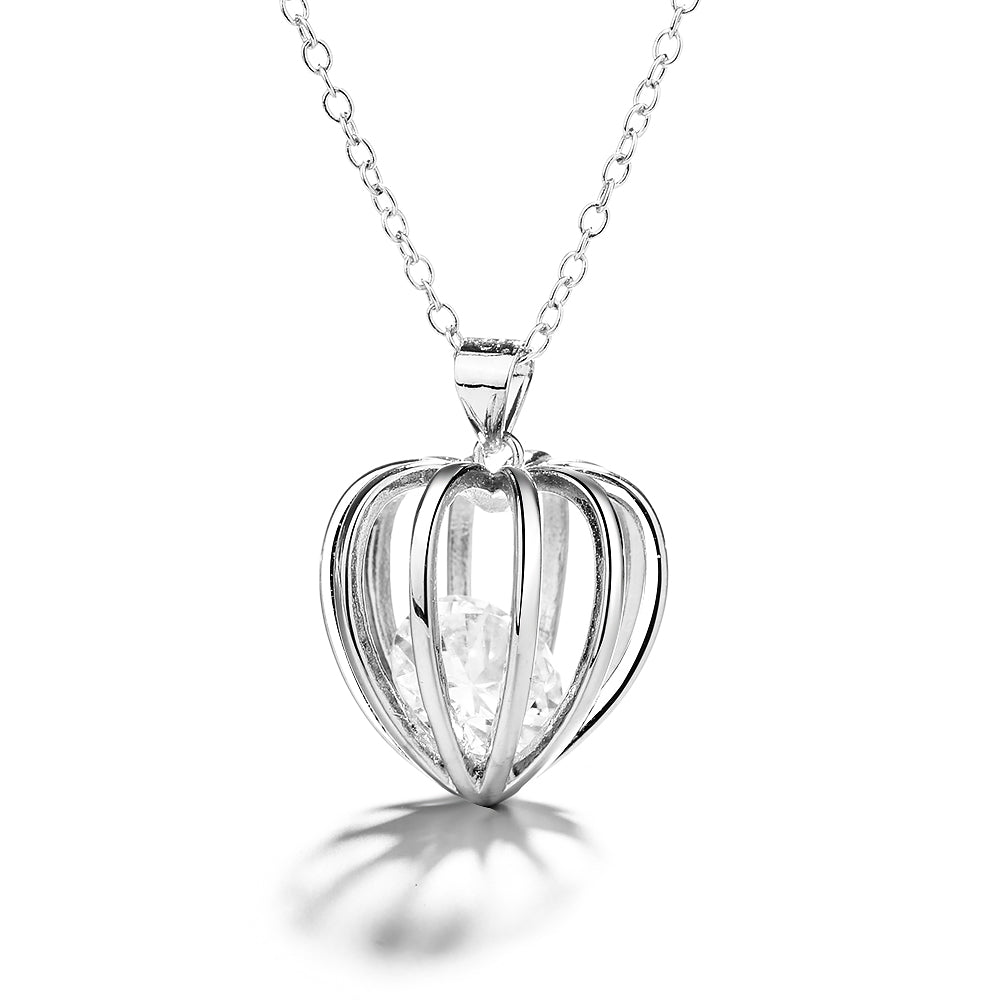 Sterling-Silver-Swarovski-Crystal-Heart-Cage-Pendant-Necklace-Necklaces