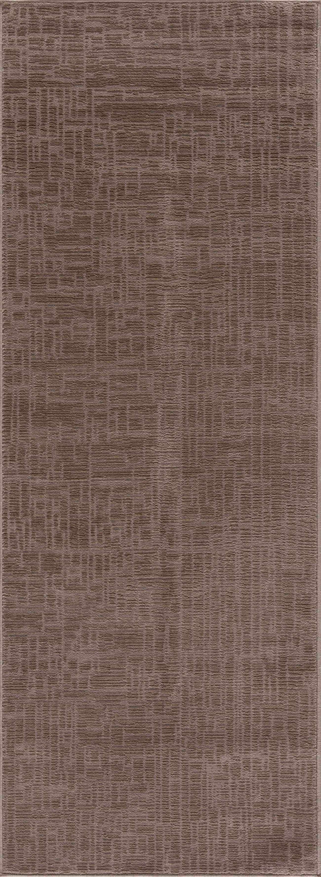 Leanna Light Brown Washable Area Rug