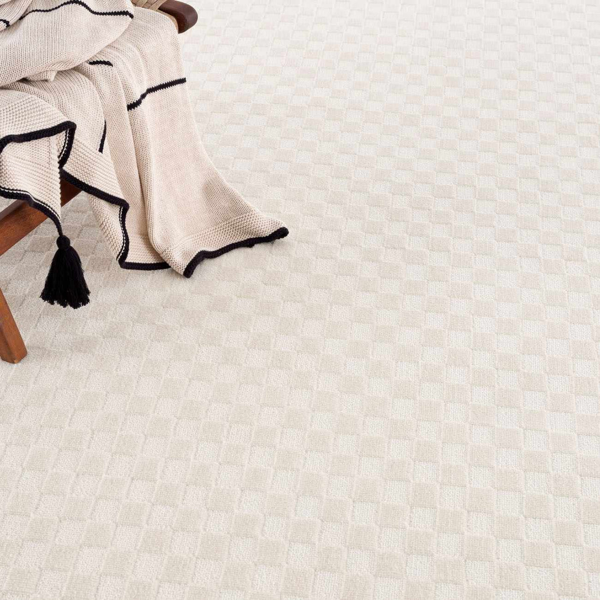 Gaiwan Cream Washable Area Rug