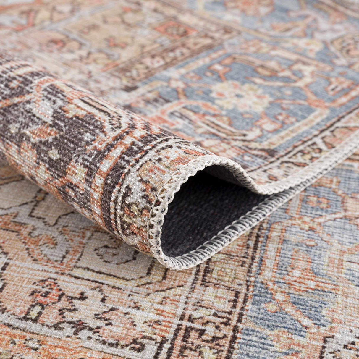 Eira Distressed Washable Rug - Clearance