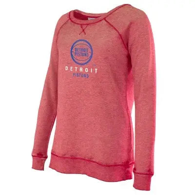 Detroit Pistons Women's Pullover Team Logo Sweatshirts Officially Licensed NBA