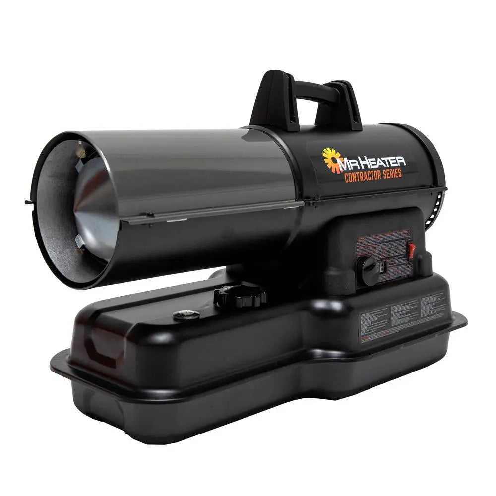 Open Box - Mr. Heater Contractor 80,000 BTU Forced Air Kerosene/Diesel Heater, Black