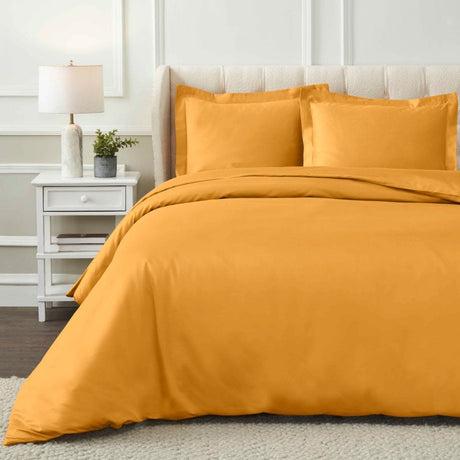 1200 Thread Count Egyptian Cotton Solid Duvet Cover Set - Egyptian Cotton Duvet Cover Set by Superior